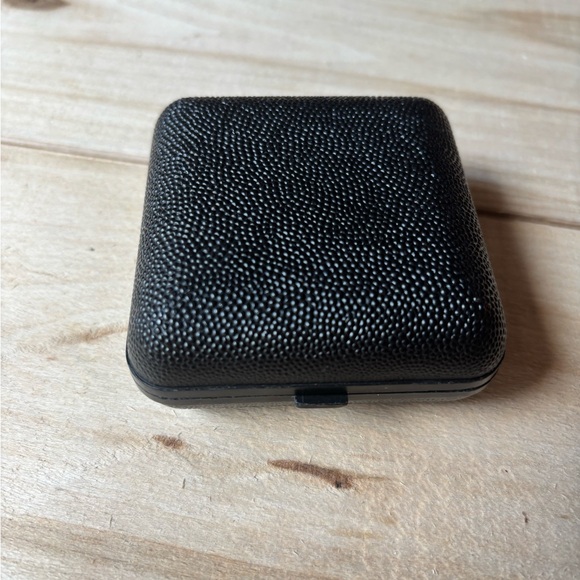 Mid Century Equity Black Gold Clamshell Travel Alarm Clock Folding Case Taiwan - Picture 5 of 13